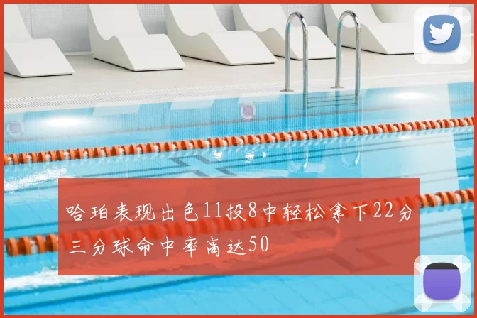 哈珀表现出色11投8中轻松拿下22分三分球命中率高达50